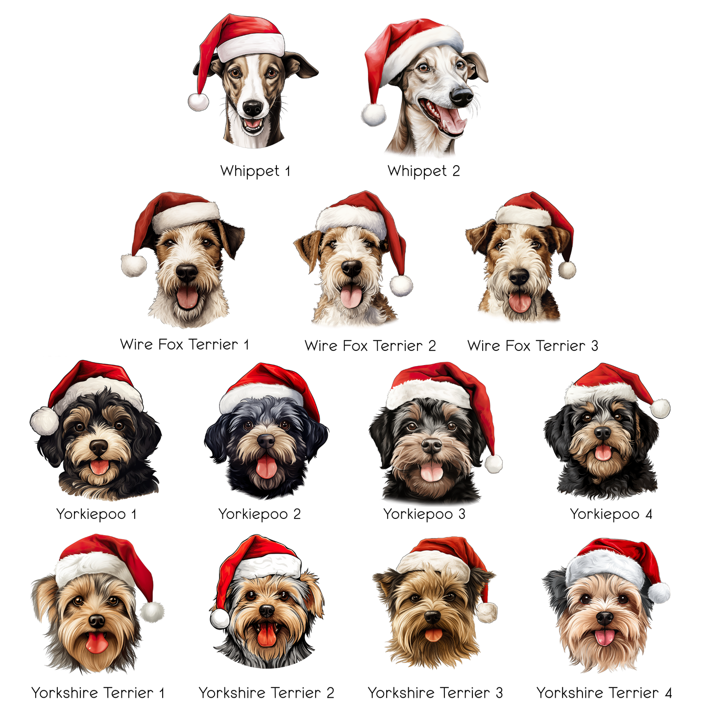 Personalised Christmas Dog Portrait Ceramic Hanging Ornament