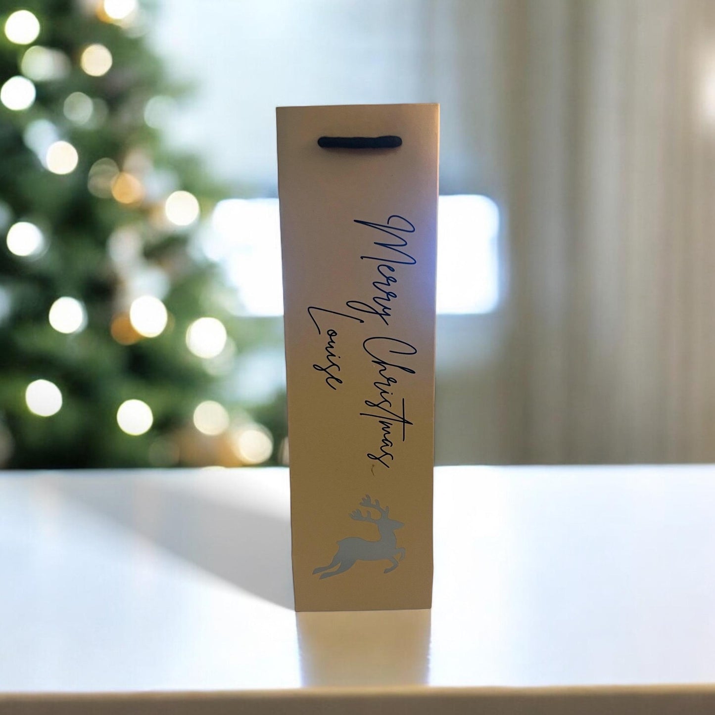 Personalised Christmas Luxury Bottle Bags