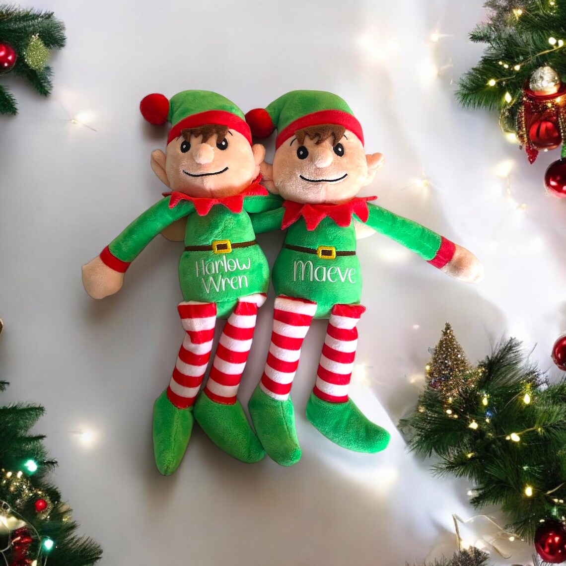 Personalised Christmas Plush Elves