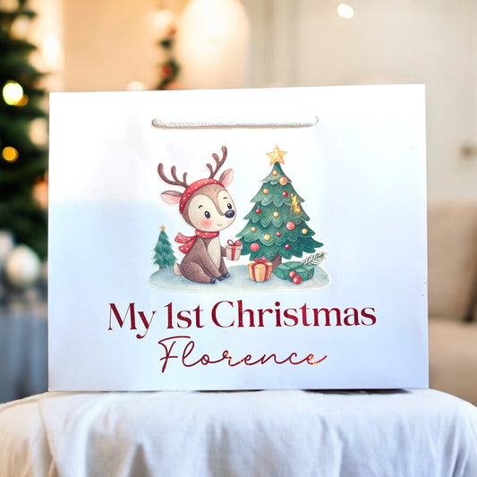 Personalised My 1st Christmas Luxury Gift Bag