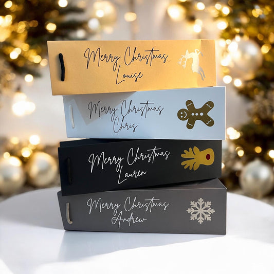 Personalised Christmas Luxury Bottle Bags