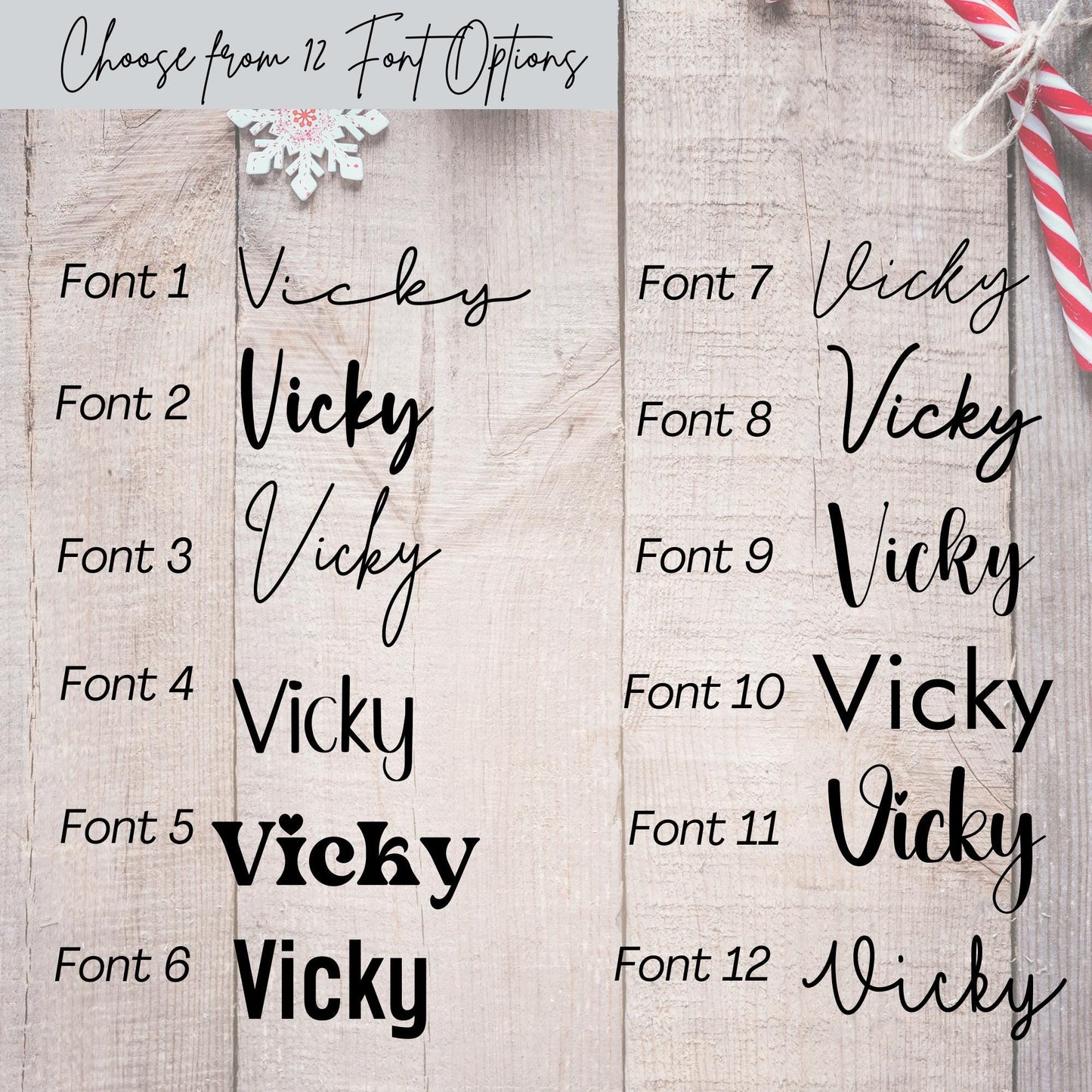 Personalised Santa Hat Champagne Glass Decal