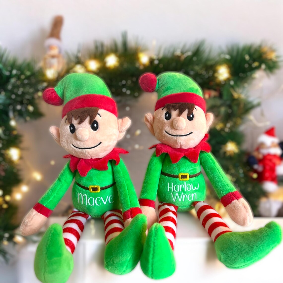 Personalised Christmas Plush Elves